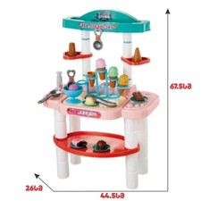 Candy Sweet Trolley Pretend Dessert Shop Toy Set Kids Ice Cream Counter Playset