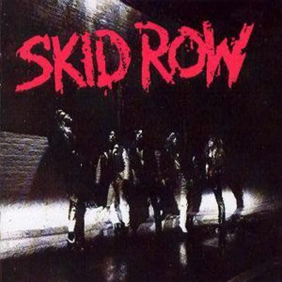 Skid row - skid, row: