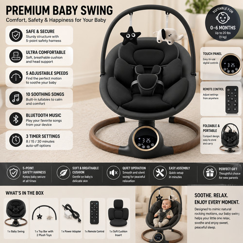 Baby swing for infant upgraded - swing,
