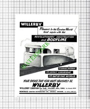 Willerby Caravan Co Ltd Hull Yorkshire  SMALL ADVERT   - 1956 Cutting