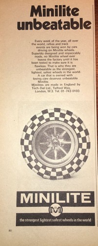 Magazine advert minilite - -,