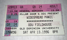 Widespread Panic Band Concert Ticket Stub WSP Old Dominion Norfolk 4/13/1996
