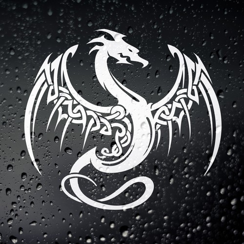 Celtic dragon sticker - dragon,