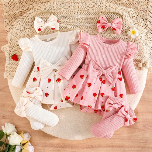 3pcs newborn baby girls - 3pcs,