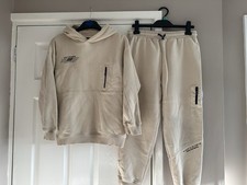 Boys Next Beige Taupe Hooded Sweatshirt Joggers Tracksuit Set 11 Years