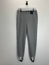 M&S Collection High Rise Skinny Gingham/Check Ankle Grazer Stirrup Leggings Size