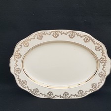 ALFRED MEAKIN OVAL PLATTER  ** EMPIRE GOLD** VTG ENGLAND