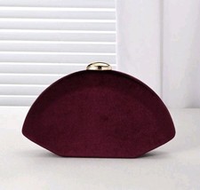 Women Burgundy Ladies Velvet