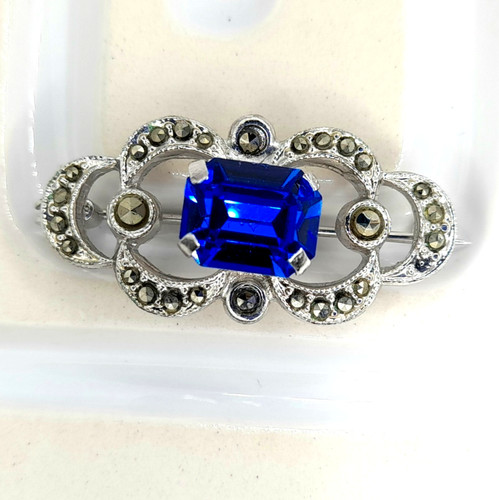 Vintage small blue stone - small,