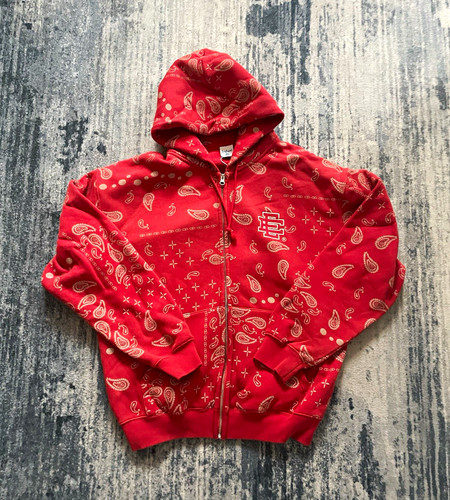 Eric emanuel red paisley - emanuel, full