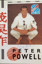PETER POWELL LEGENDARY RADIO ONE DJ RARE VINTAGE **HAND SIGNED** CAST CARD