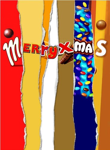 Merry xmas chocolate bar - merry,