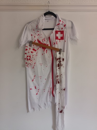 Ladies bloody nurse halloween - bloody,