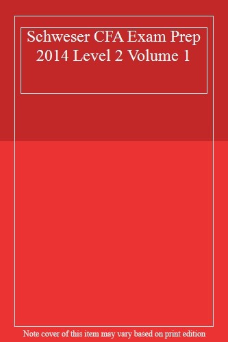 Schweser cfa exam - cfa, prep