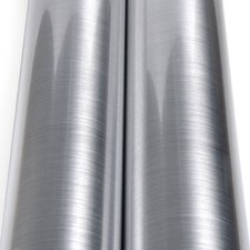 60cm*5m Stainless Steel Brushed Self Adhesive Kitchen Worktop Cabinet Vinyl Wrap