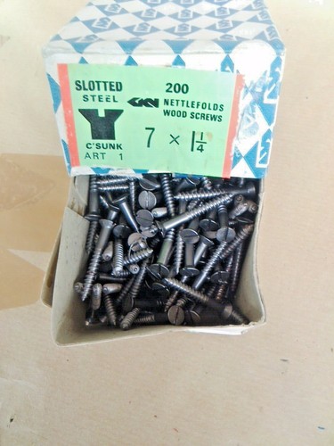 Slotted steel countersunk - steel,