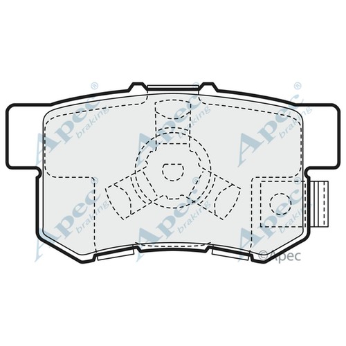 Brake pads set for - pads, honda