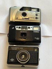 3 X Film / Old Cameras Untested Canon Olympus Afgamatic 