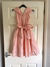 BHS Girls Victorian Belle Ball Gown Bridesmaid Fancy Party Dress Peach 10 Years