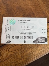 PAUL WELLER CONCERT TICKET THE