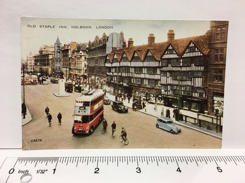 Postcard london old staple - london, inn