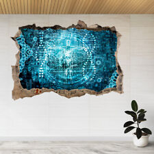 Genetic Research, Biotech Science 3d Smashed View Wall Sticker Poster Decal A960