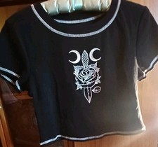 Hell Bunny Black Top Size 14 New