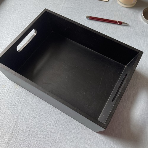 Twinings black wooden box tray - box,