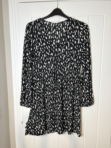Primark black white dress - primark,