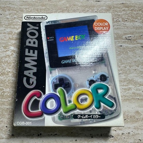 Nintendo game boy color clear - game,