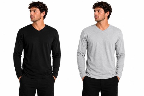 Men shirt neck basic - men's,