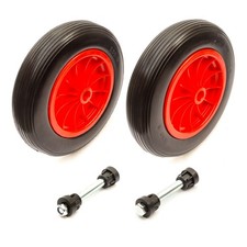 2x 3.50-8 Wheel Tyre & Axle 14