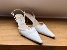 Jimmy Choo bridal ivory satin