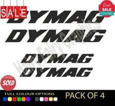4X DYMAG Vinyl  Vinyl Sticker Decal Car Window Bumper Race Livery Mod graphics