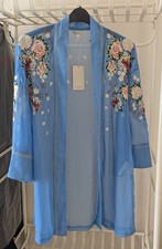 NEW Monsoon Sheer Embroidered