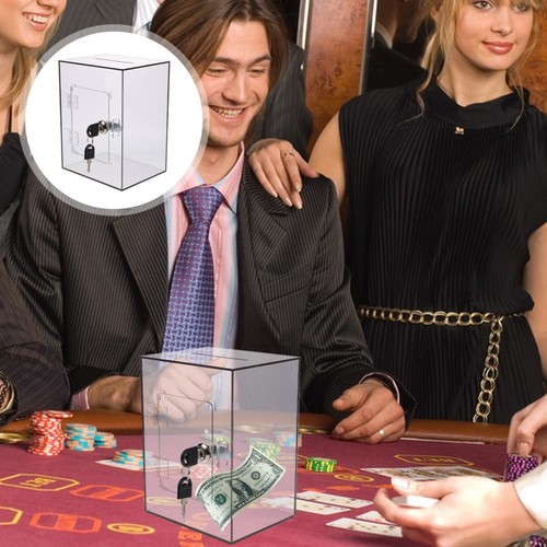 Clear ticket box - ticket, donation