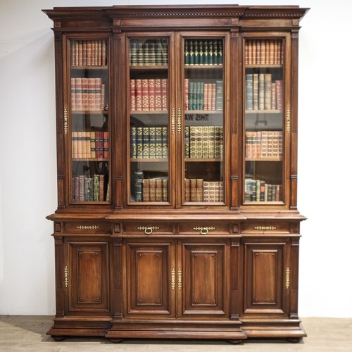 French walnut breakfront - walnut,