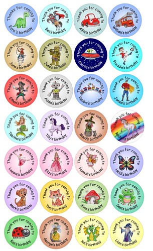 4cm circular personalised - 24, x