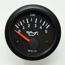 VDO Oil Pressure Gauge Cockpit Vision Instrument 5 Bar 52mm