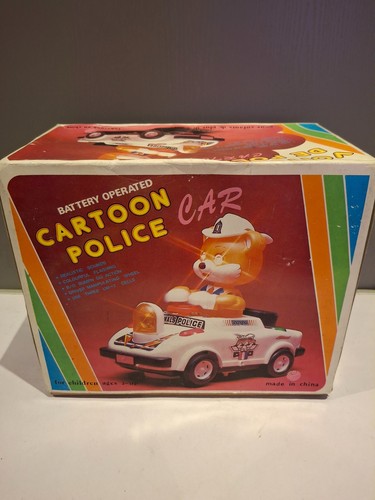 Vintage cartoon bear police - cartoon,