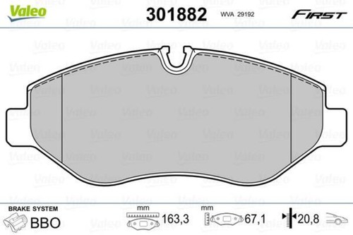 Valeo disc brake pad - , set