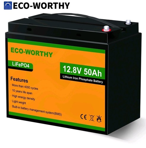 Eco worthy 12v 50ah - eco-worthy, lifepo4