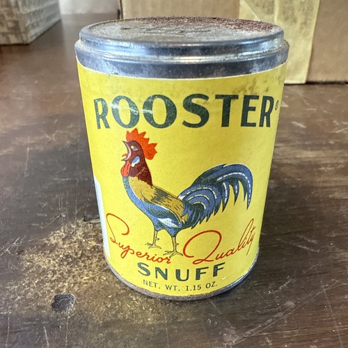Vintage rooster snuff tin - vintage,