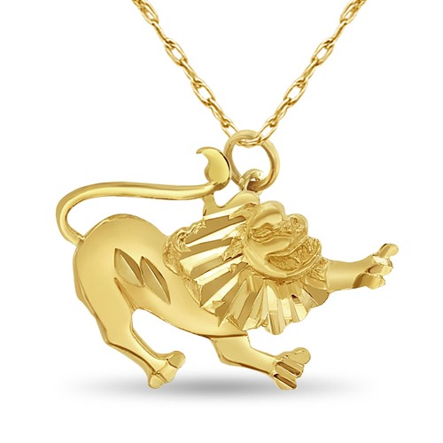 Lion charm with diamond - lion,