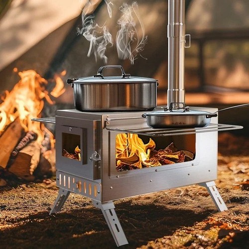 Large tent stove portable wood - tent,