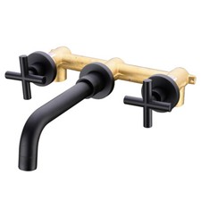 Black Basin Mixer Tap Wall