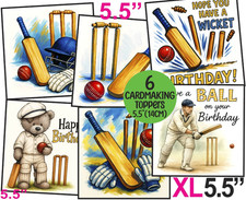 Cricket Male/Mens Card Toppers