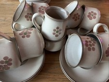 ⭐️NEW⭐️ DENBY Gypsy Stoneware Tea Set For 6 Cups & Saucers Milk Sugar