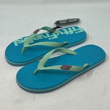 Diesel 55DSL Unisex Flip Flop Beach Sandals Blue Women's US Size 10 VTG New