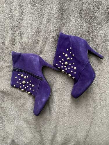 Faith purple suede studded - faith,